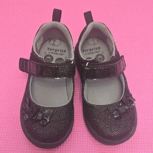 Stride Rite Black Glitter Kids Shoes